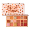 TINTARK High Quality High Pigmented Organic Vegan Cruelty Free 18 Colors Glitter Matte Daily Party Peach Color Eyeshadow Palette