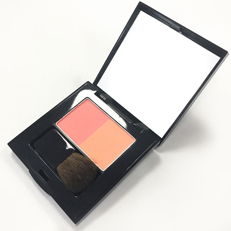Cheap Wholesale Custom Private Label High Quality Vegan Face Makeup With Bruth Powder Nude Matte Square Bronzer Blush Palette