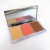 Custom Professional Private Label Pigmented Face Makeup Vegan Red Flower Powder Matte Cream 3 Colors Eyeshadow Blush Palette Kit